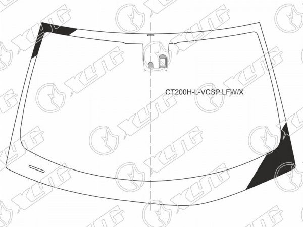 Стекло лобовое (Датчик дождя) Lexus CT 11-
