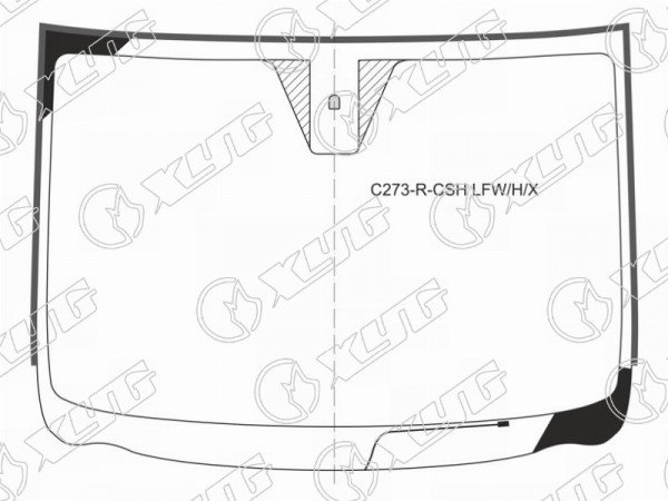 Стекло лобовое с обогревом щеток + дд MAZDA BIANTE 08-18