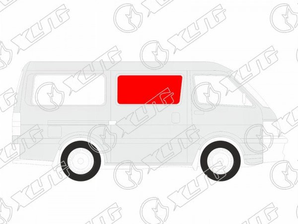 Стекло кузова среднее  правое цельное MAZDA BONGO SSE8 /SSF8 90-99 /NISSAN VANETTE 94-99