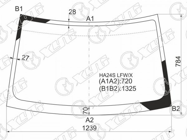 Стекло лобовое SUZUKI ALTO HA24 04-09