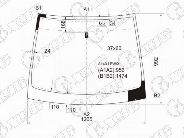 Стекло лобовое MERCEDES-BENZ A-CLASS W168 97-04