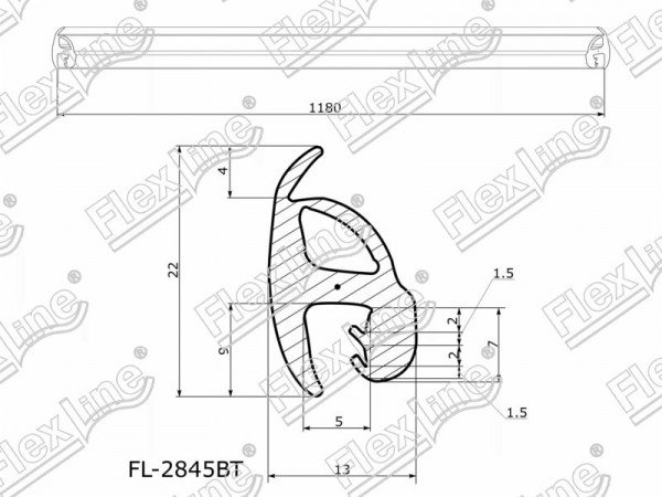 Молдинг лобового стекла MERCEDES BENZ C-CLASS W204 4 /5D 07-14
