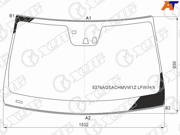 Стекло лобовое с обогревом щеток + дд + 2 камеры + антенна MERCEDES-BENZ GL /ML-CLASS (W166) 12-16