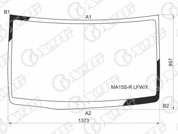 Стекло лобовое Suzuki Solio 10-15  / Mitsubishi Delica D:2 11-15