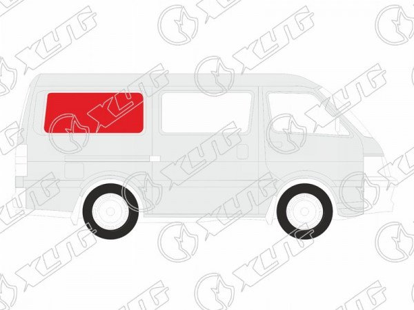 Стекло кузова (собачник) заднее правое MITSUBISHI DELICA VAN 94-07