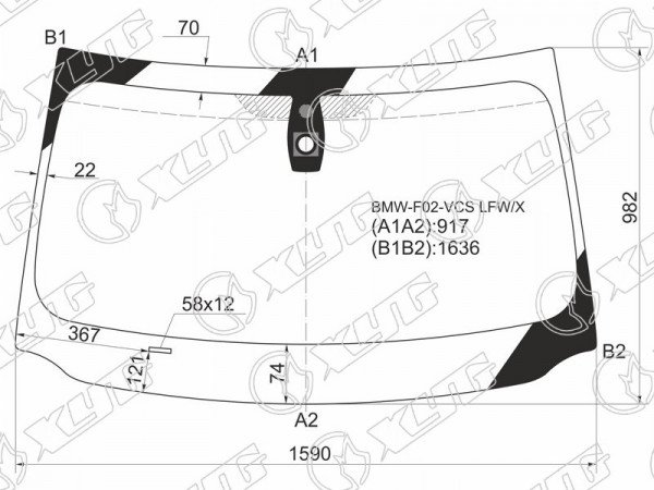 Стекло лобовое + дд BMW 7-SERIES F01 /02 08-12