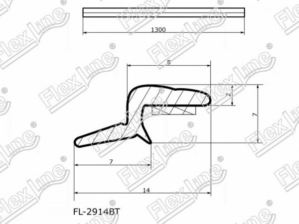 Молдинг лобового стекла (Сверху) Nissan Murano 07-23