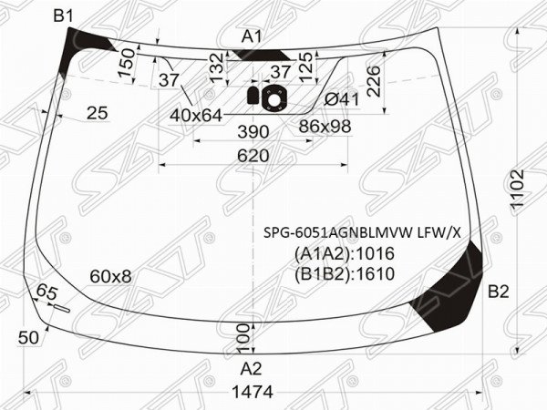 Стекло лобовое + дд NISSAN MURANO 08-15
