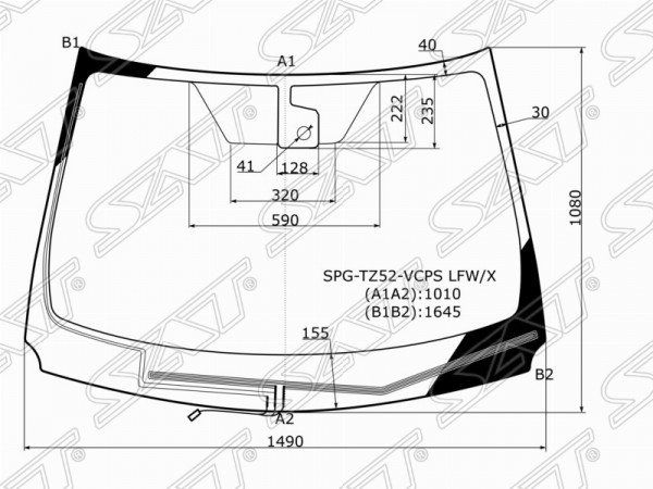 Стекло лобовое + дд +обогрев щеток NISSAN MURANO #Z52 15-