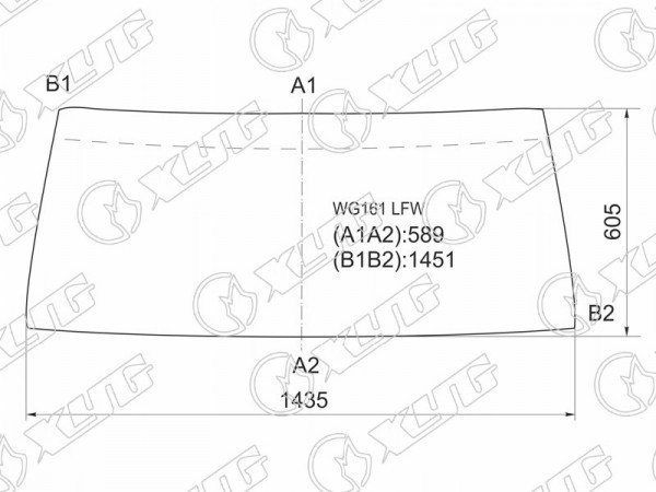 Стекло лобовое в резинку NISSAN PATROL /SAFARI 3 /5D 87-97