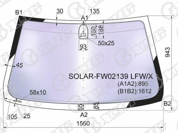 Стекло лобовое атермальное + дд BMW X5 E53 00-06