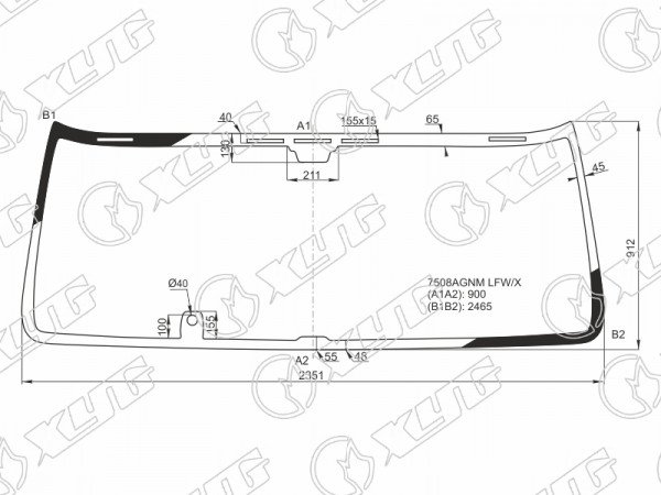 Стекло лобовое +дд SCANIA 6 SERIES 16-