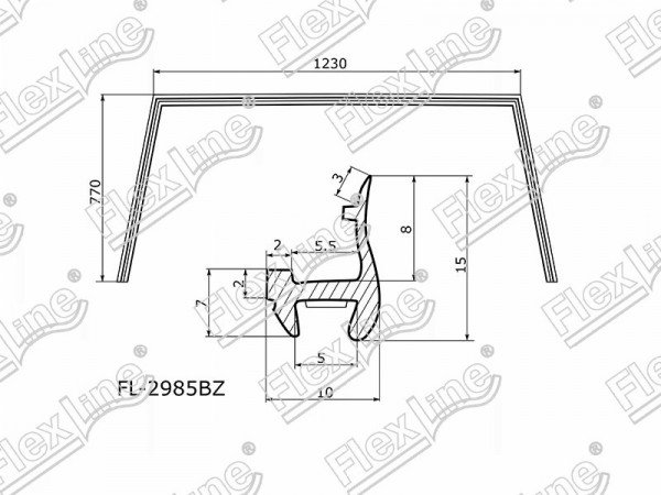 Молдинг лобового стекла SUBARU FORESTER 08-13