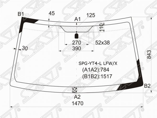 Стекло лобовое SUZUKI ESCUDO /GRAND VITARA SUV 3 /5D 05-15