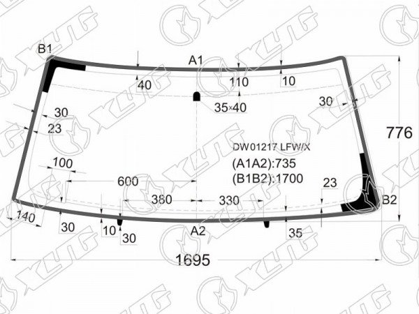 Стекло лобовое CHEVROLET TAHOE /SUBURBAN 92-99 / ESCALADE 98-02
