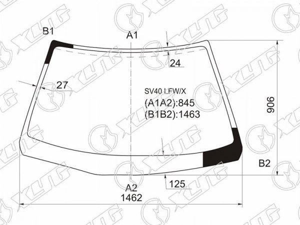 Стекло лобовое TOYOTA CAMRY /VISTA SED 94-98