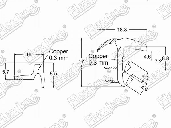 Молдинг лобового стекла TOYOTA COROLLA 4 /5D 91-02