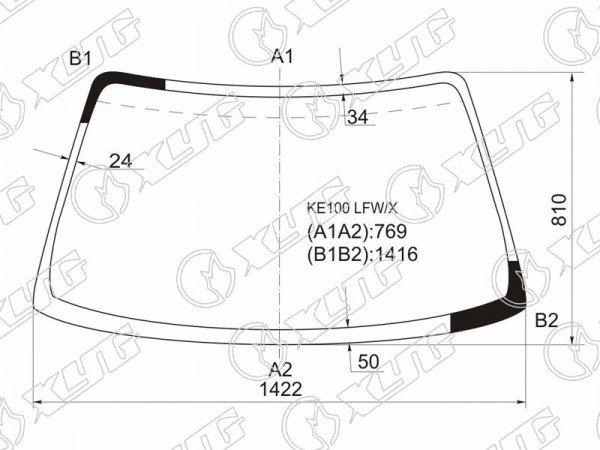 Стекло лобовое Toyota Corolla (E100) 91-02  / Sprinter 93-02