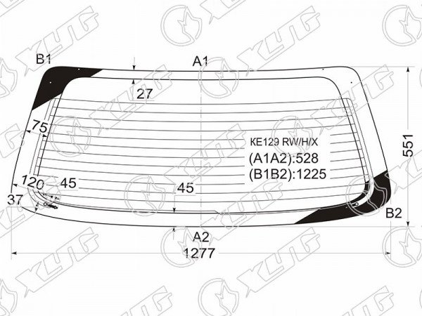 Стекло заднее с обогревом TOYOTA COROLLA SPACIO 97-01