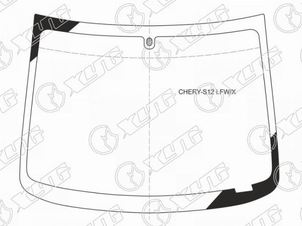 Стекло лобовое Chery Kimo A1 08-15