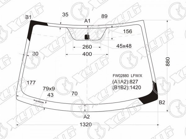 Стекло лобовое TOYOTA IST /SCION XD #P11# 07-16