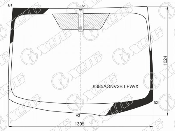 Стекло лобовое TOYOTA PRIUS (USA VERSION) 5D HBK 09-