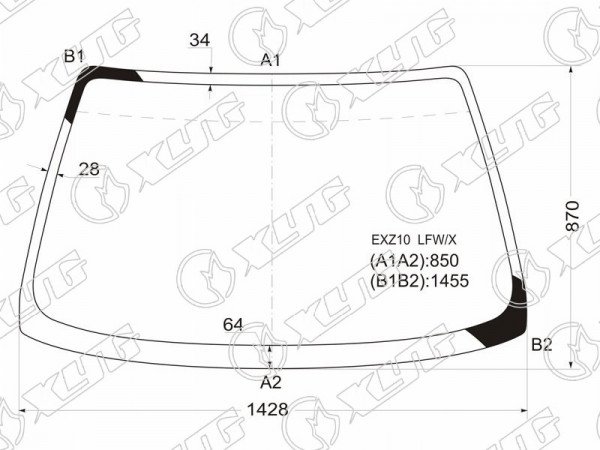 Стекло лобовое TOYOTA RAUM EZX1# 97-03