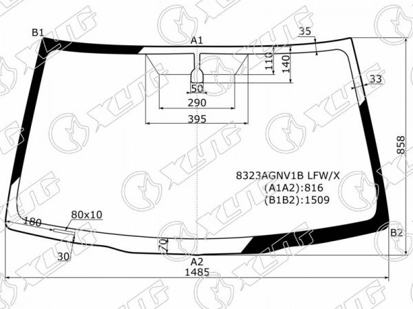 Стекло лобовое TOYOTA RAV4 #A2# 3 /5D 00-05