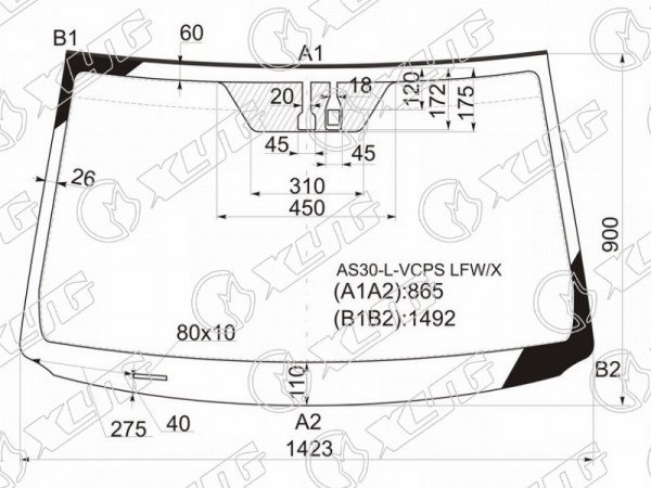 Стекло лобовое + дд TOYOTA RAV4 #CA3# 05-12