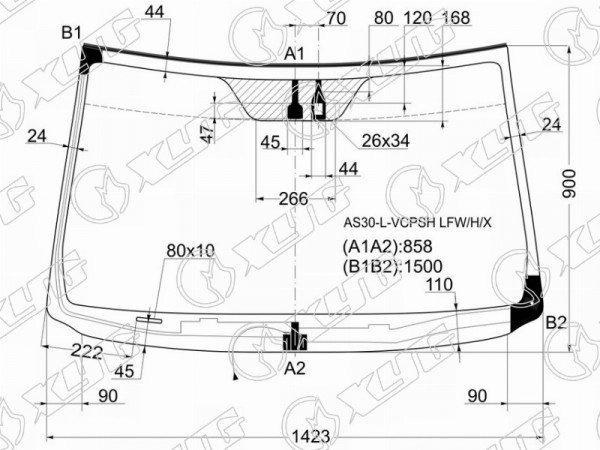 Стекло лобовое с обогревом щеток + дд TOYOTA RAV4 #CA3# 05-12