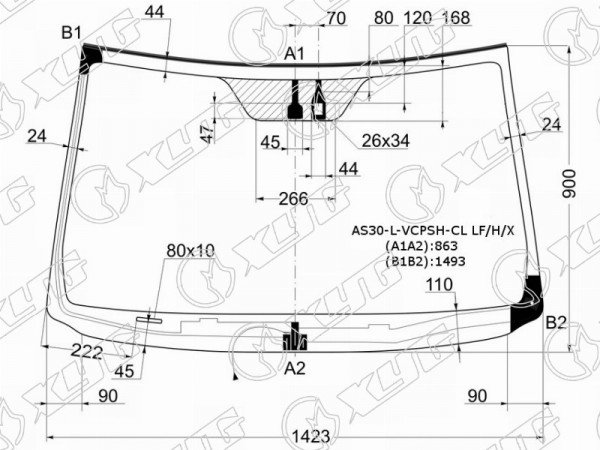 Стекло лобовое с обогревом щеток + дд TOYOTA RAV4 #CA3# 05-12