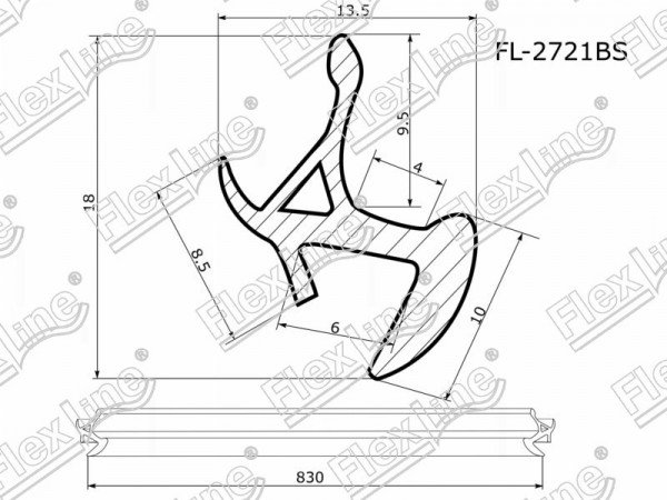 Молдинг лобового стекла TOYOTA SEQUOIA /TUNDRA PICKUP 07-