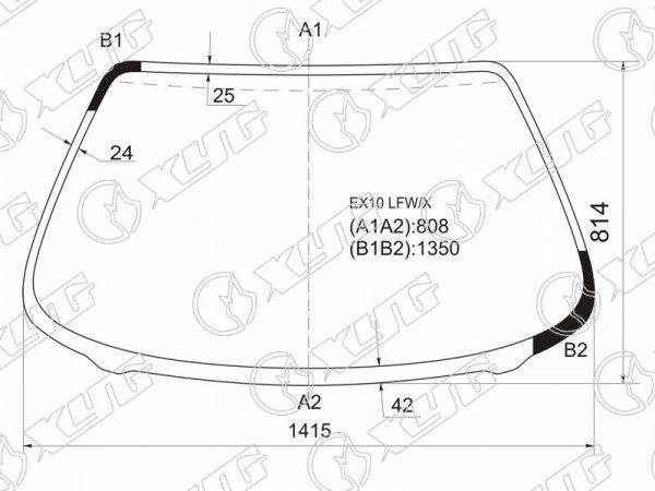 Стекло лобовое TOYOTA SERA 2D CPE 90-94