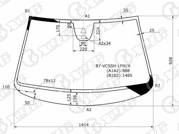 Стекло лобовое + дд + камера VOLKSWAGEN PASSAT B7 4 /5D 10-15