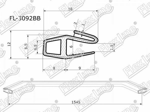 Молдинг лобового стекла нижний VOLVO XC 60 08-17