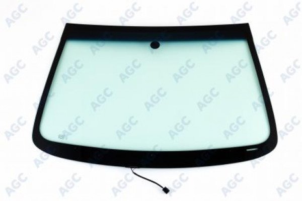 AGC CHEVROLET SPARK 2010-/RAVON R2 2016- СТЕКЛО ВЕТРОВОЕ ЗЕЛЕНОЕ SOLAR CONTROL/ГОЛУБАЯ ПОЛОСА -С ОБОГРЕВОМ ЗОНЫ ДВОРНИКОВ-VIN ОКНО