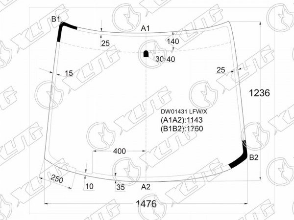 Стекло лобовое CHEVROLET LUMINA APV /PONTIAC TRANS SPORT MINI VAN 89-96