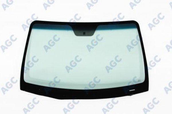 AGC HYUNDAI SANTA FE 2010- СТЕКЛО ВЕТРОВОЕ ЗЕЛЕНОЕ SOLAR CONTROL/ГОЛУБАЯ ПОЛОСА -С ОБОГРЕВОМ ЗОНЫ ДВОРНИКОВ-VIN ОКНО- ИЗМЕНЕНИЕ ДЕРЖ
