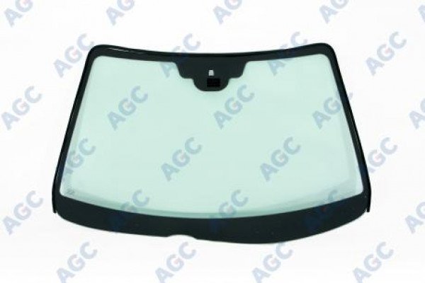 AGC MAZDA 6 2005- СТЕКЛО ВЕТРОВОЕ ЗЕЛЕНОЕ -ДАТЧИК СВЕТА/ДОЖДЯ-ДОПОЛНИТЕЛЬНОЕ ОБОРУДОВАНИЕ- ИЗМЕНЕНИЕ ШЕЛКОГРАФИИ ПОД ПЯТАК ДЛЯ ЗЕРКА