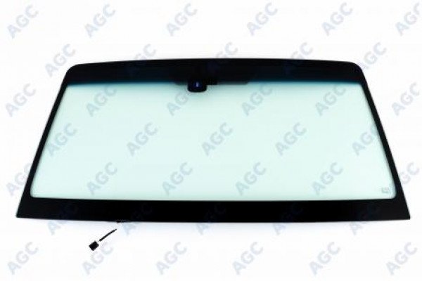 AGC MITSUBISHI PAJERO IV 2007- СТЕКЛО ВЕТРОВОЕ ЗЕЛЕНОЕ/ГОЛУБАЯ ПОЛОСА -С ОБОГРЕВОМ ЗОНЫ ДВОРНИКОВ-ДАТЧИК СВЕТА/ДОЖДЯ-ИЗМЕНЕНИЕ ШЕЛКОГРАФИИ