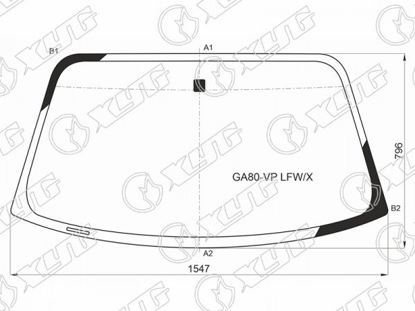 Стекло лобовое TOYOTA SUPRA LIFT-BACK GA80 /JA80 93-02