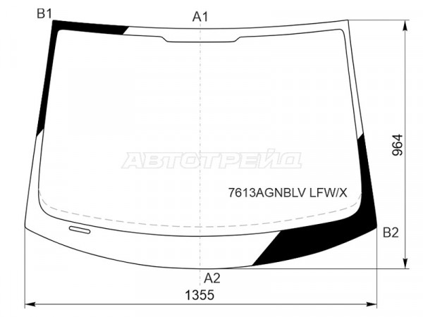 Стекло лобовое SEAT LEON 05-12