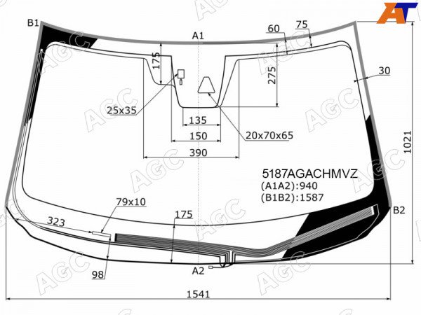 Стекло лобовое с обогревом щеток + дд +камера MAZDA CX-5 17-