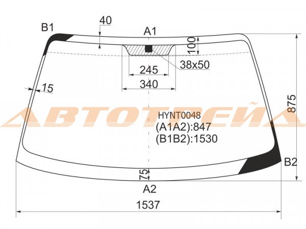 Стекло лобовое HYUNDAI SONATA IV 99-04 /TAGAZ 04-12 /KIA OPTIMA /MAGENTIS 00-05