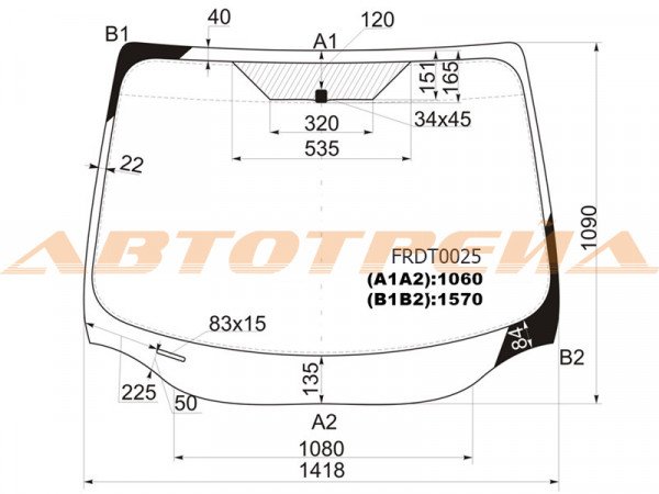 Стекло лобовое FORD FOCUS III 4 /5D 11-19