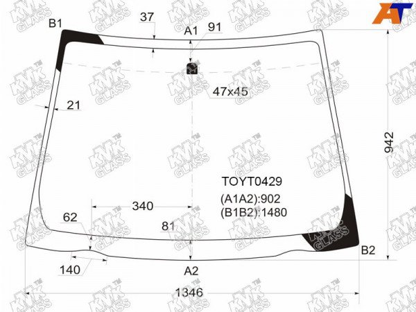 Стекло лобовое TOYOTA YARIS /VITZ 10-