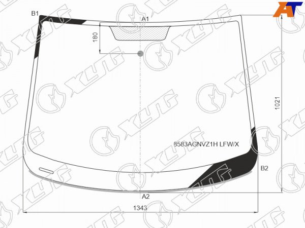 Стекло лобовое VOLKSWAGEN GOLF PLUS 06-14