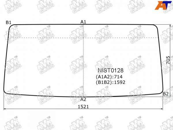 Стекло лобовое Nissan Atlas F 92-07  / Atlas H 91-07