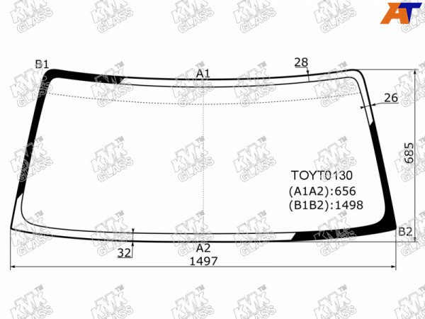 Стекло лобовое TOYOTA LAND CRUISER PRADO #J9# 3 /5D 96-02