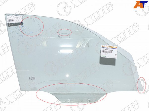 Стекло переднее правое опускное DAEWOO NUBIRA SED /HBK /WGN 97-03 (уценка на 50%)